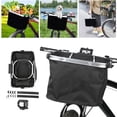 thumbnail image 4 of Bike Basket, Bike Riding Pouch Foldable Bicycle Basket  For Cycling, 4 of 8