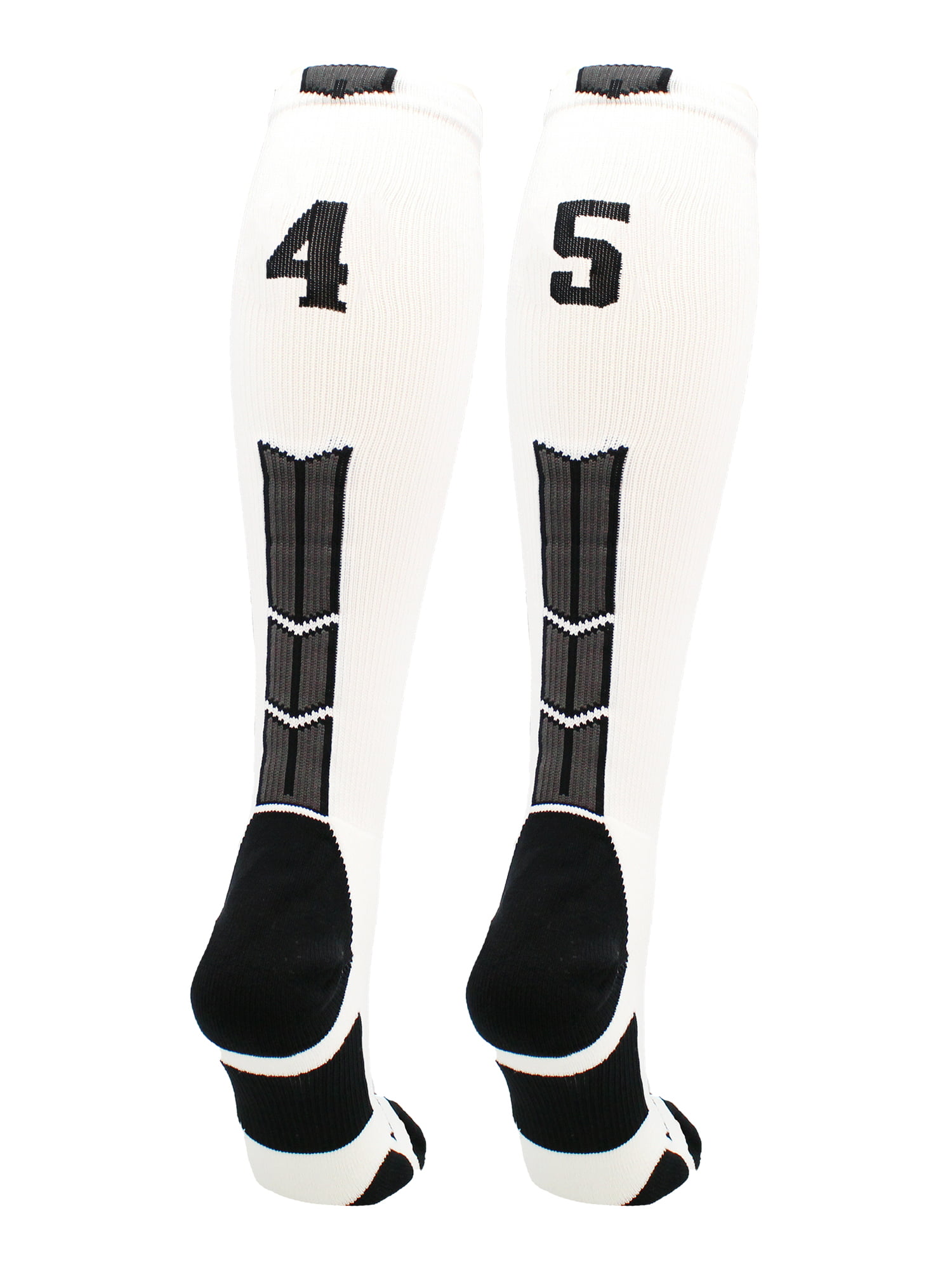 Player Id Jersey Number Socks Over the Calf Length Black and White 