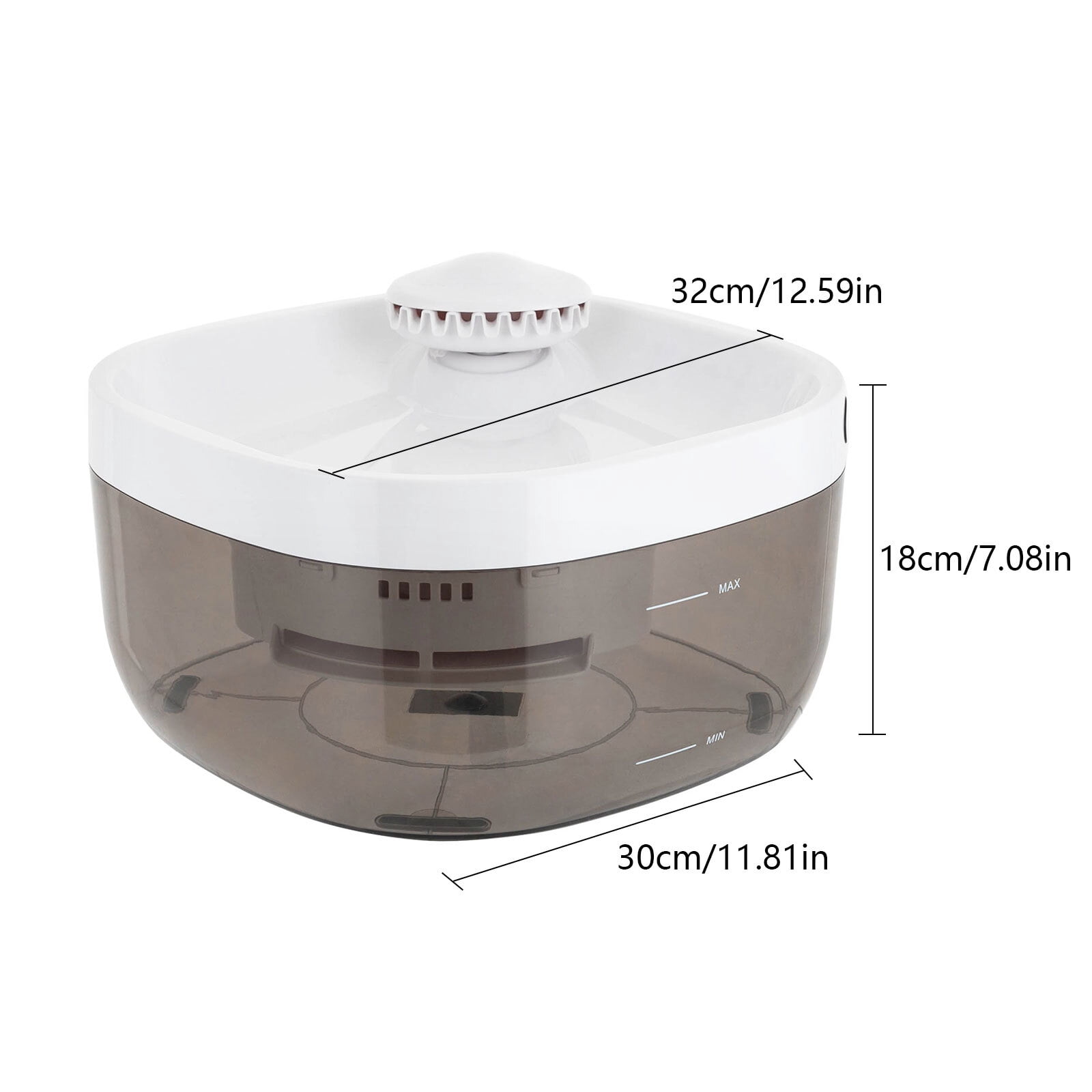 Cat Drinking Fountain for Kitchen, Bedroom, Balcony White
