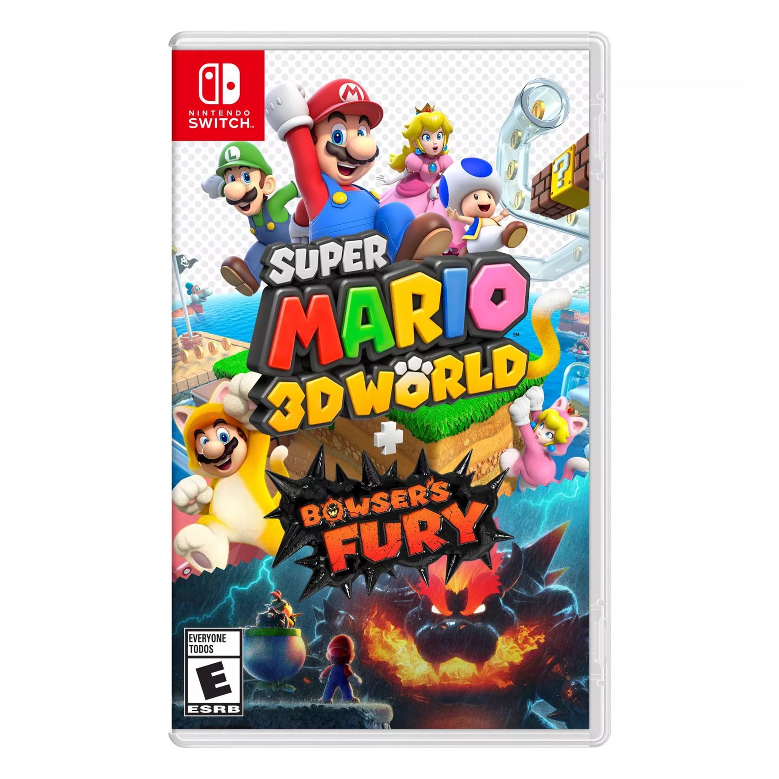 Nintendo Switch Lite Hyrule Console with Mario 3D World + Bowser's Fury & Accessories