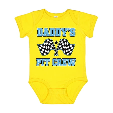 

Inktastic Daddys Pit Crew Boys Racing Gift Baby Boy Bodysuit