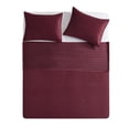 thumbnail image 2 of Mainstays Soft Velvet Quilt, King, Luscious Merlot Red, Soft & Cozy Bedding, 2 of 14
