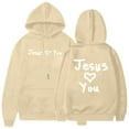 thumbnail image 3 of Jesus Hoodies for Women 2025 Long Sleeve Cute Y2K Christian Hoodie with Pockets Hooded Sweatshirt Pullover Tops, 3 of 5