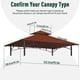 thumbnail image 2 of Carpa con toldo OLILAWN para parrilla con techo, 152 x 244 cm, color burdeos, 2 of 7