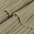 thumbnail image 6 of Unique Bargains Cable Knitted Bed Sofa Throw Blanket Khaki 71" x 79", 6 of 8