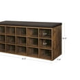 thumbnail image 3 of VASAGLE Banc à Chaussures, Banc de Rangement, 15 Compartiments, Brun Rustique et Brun ULHS15BX, 3 of 7