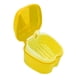 thumbnail image 1 of Estuche de viaje para retenedores dentales, a prueba de polvo, compacto y para alineadores dentales. Amarillo, 1 of 9