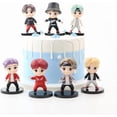 thumbnail image 3 of (Bulletproof Youth League) 7pcs Cake Toppers Character Set of Action Figures Toys，Mini Figurines Dolls Birthday Party Supplies Car Desktop, 3 of 5