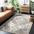 thumbnail image 2 of SAFAVIEH Madison Elinor Traditional Distressed Area Rug, Beige/Purple, 4' x 6', 2 of 8