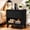 Black-1 Drawer, variant on UPGO 1 - Drawer Nightstand With Charging Station, Versatile Side Table With Storage