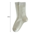 thumbnail image 6 of 1 Pair Women Socks Mid-tube Candy Color Knitted Thick Warm Elastic Anti-shrink Soft Warm Anti-pilling Anti-slip Lady Winter Socks, 6 of 7