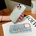 thumbnail image 6 of Compatible for iPhone 14 Pro Max Case Laser Polka Dot Pattern, Cute Glitter Bling Rainbow Holographic Clear Case for Women Girls Shockproof Camera Protective Back Cover Case - Polka Dot, 6 of 10