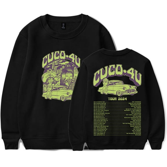 Cuco 4U Album Tour Merch Crewneck Sweatshirts Winter Women Men Fashion Casual Long Sleeve T-shirts