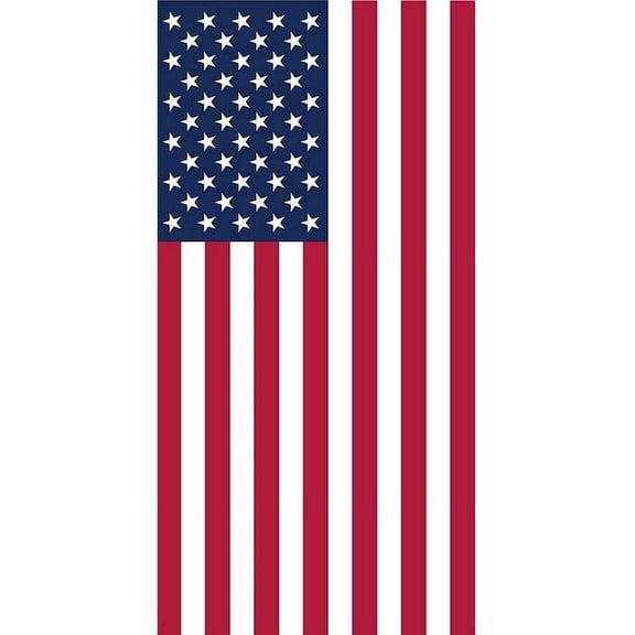 PMU 30 ft x 5ft  Patriotic American Flag Door Cover | 4th Of July Patriotic Decorations | Fourth of JulyFlag Outdoor | USA Flag Door cover | Easy to Hang Patriotic Party Decorations (1/Pkg) Pkg/1