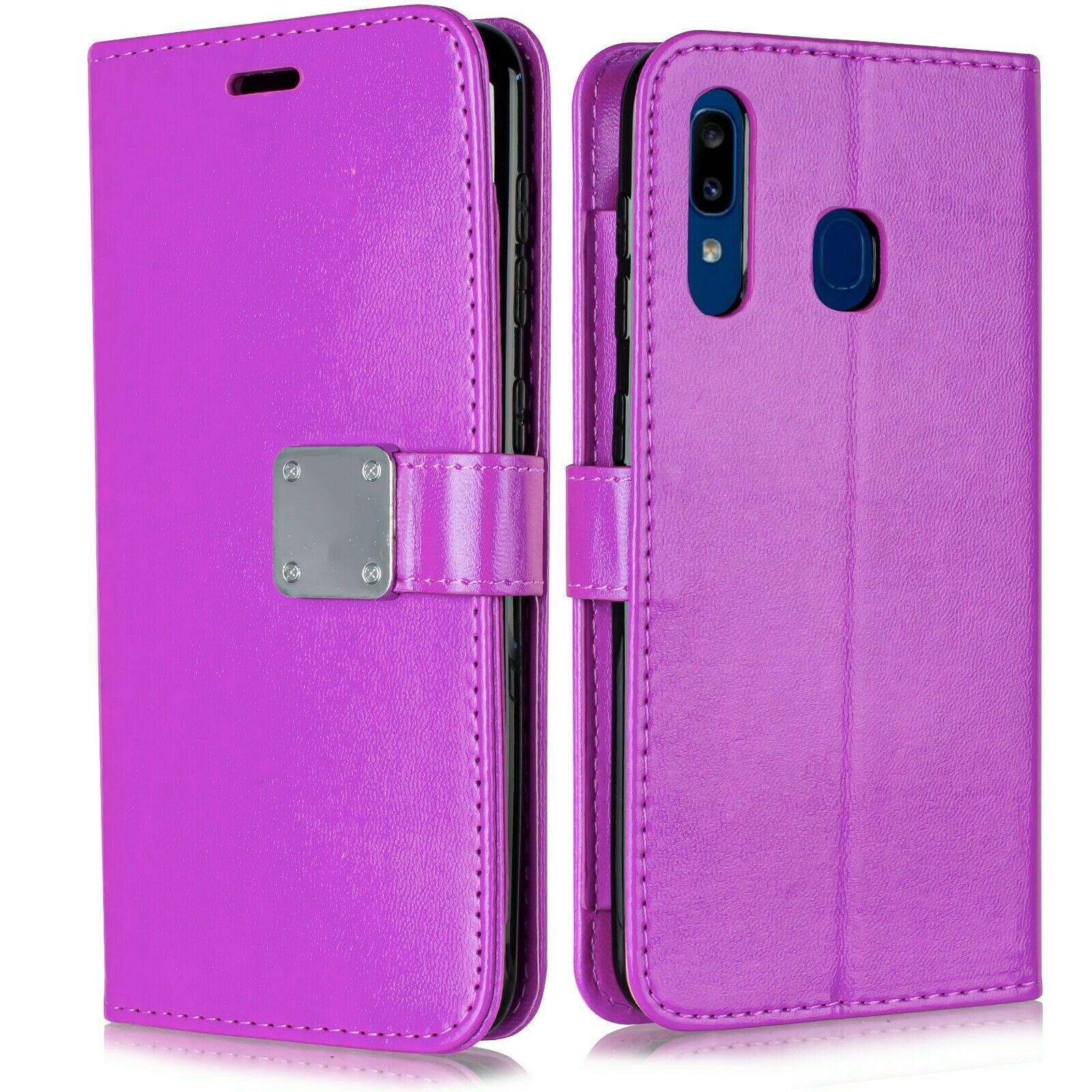 for Samsung A20/ Samsung A30 Phone Case Wallet Mag Mount Ready