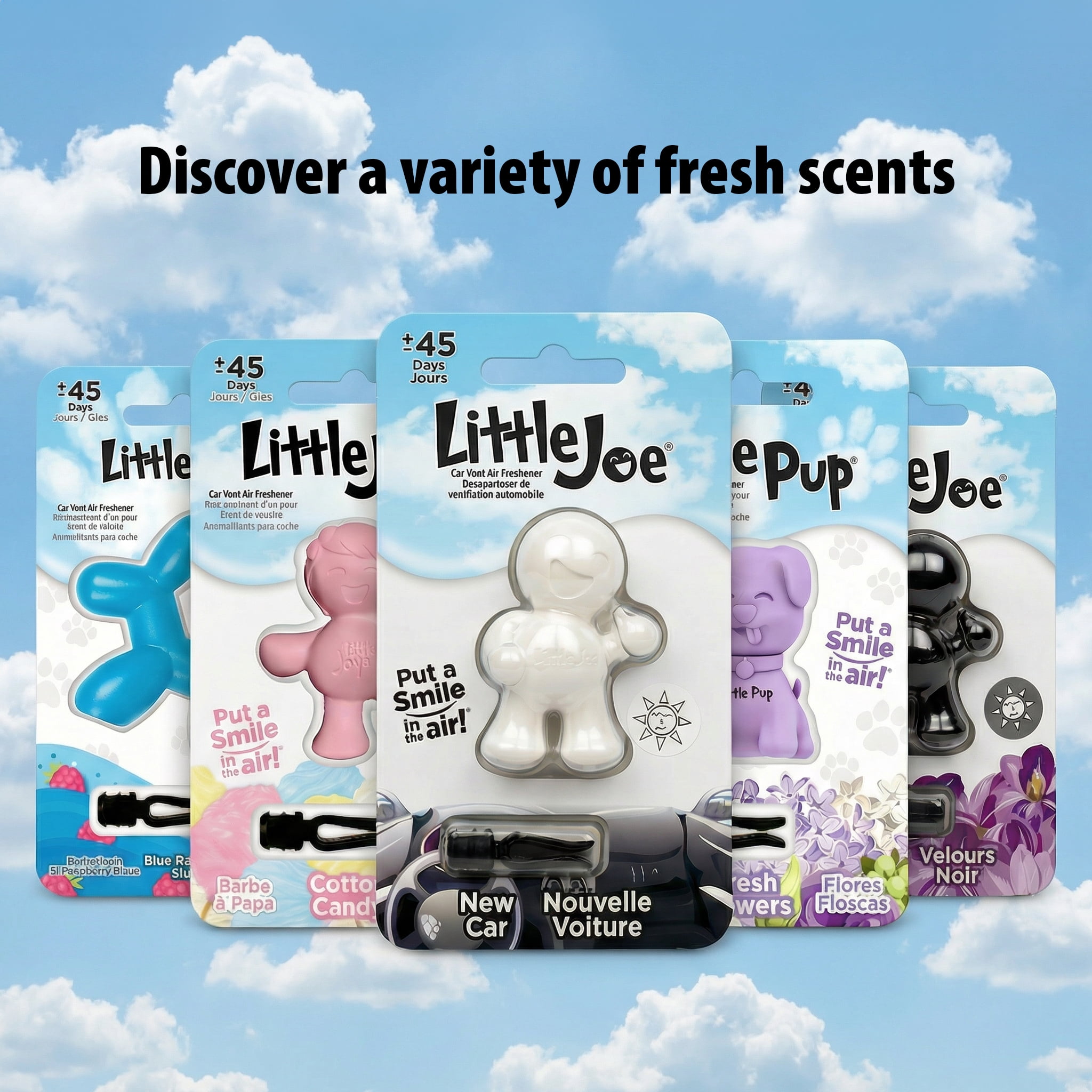 (2 pack) Little Joe 96419 USA Edition New Car Scent Car Air Freshener A/C Vent Clip Uses Alcohol-Free Fragrance Oil is Non-Hazardous and Non-Toxic Plastic, Pack of 1