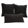 thumbnail image 1 of Set de 3 CojÍnes Decorativos (2 Cuadrados Grandes + 1 Rectangular) DICASA Black, 1 of 5
