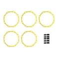 thumbnail image 2 of DYNWAVECA 5 Pcs Agilité 19.69 Pouces Entraînement Physique Multifonction Portable Exercice Extérieur pour Enfants Adultes Rugby Jaune, 2 of 10