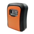thumbnail image 1 of Yeacher Key Lock Box Wall Mount Aluminum Alloy 4-Digit Combination Waterproof Lockbox Key Safe Box Portable Storage for House Key ID Card U Disk, 1 of 8