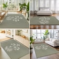 thumbnail image 5 of Farmhouse Floral Washable Living Room Rugs 8'x10', Vintage White Blossom Wildflower Sage Green Washable Throw Large Area Rug Non-Slip Sturdy Edge Binding Carpet for Bedroom Dining Room Office, 5 of 9