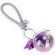 thumbnail image 3 of Llavero de flores conservadas, creatividad, colgante, bola redonda, pedante, regalo, adornos artesanales, color morado, 3 of 5