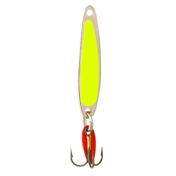 Bay de Noc Swedish Pimple Fishing Lure, Yellow & Nickel, 1/3 Oz.