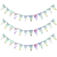thumbnail image 1 of Banderines con purpurina y guirnalda para decoración de fiestas, 1 of 9