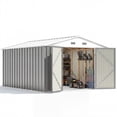 thumbnail image 2 of Homall, Metal Storage Shed 10x12FT Outdoor Tool Shed Gray for Yard, Garage, Workshop & Storage, 2 of 8
