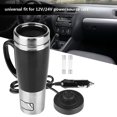 thumbnail image 3 of 450ml Vacuum Insulated Stainless Steel Travel Mug Car Cup Car Boiling Mug Electric Kettle Boiling Vehicle Thermos DC12V Heating Cup (12V), 3 of 9