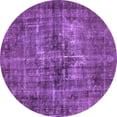 thumbnail image 1 of Ahgly Company Indoor Round Oriental Purple Industrial Area Rugs, 6' Round, 1 of 4