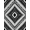 Black And White, Pattern 4, variant on ODIKA 8'x10' Washable Area Rug Snake Monochrome Reptile Motif Symmetrical Border Serpent Contemporary for King Size Bedroom Under Bed, Master Suite, Non-Shedding, Easy Care