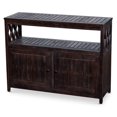thumbnail image 4 of Benjara Uti 42 Inch Sideboard Console Cabinet, Double Door, 1 Shelf, Espresso Brown, 4 of 5
