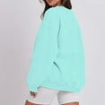thumbnail image 5 of Evdexr Womens Sweatshirts Long Sleeve Oversized Fleece Crew Neck Solid Color Casual Loose Pullover 2025 Winter Clothes Light Blue 3XL, 5 of 7