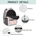 thumbnail image 3 of Donut Dessert Kids School Backpack with Colorful Funny Cute Candy Cake Doughnut Foodie Sweet Donut Print for Preschool and Elementary Students, 3 of 3