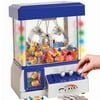 Blue Electronic Claw Arcade Game w/ Lights & Sound Effects Gumball Machine
