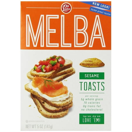 - Old London Melba Toasts, Sesame, 5 Ounce Pack of 4
