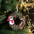 thumbnail image 2 of Tainini Christmas Santa Claus Wreath Deer Pendant Snowman Hanging Ornaments for Xmas Holiday Party Art Decor Supplies, 2 of 7
