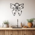 thumbnail image 3 of LaModaHome Exclusive Spotted Ribbon Detailed Ornament Metal Wall Art – Durable & Artistic Metal Wall Art for Home and Office Decor, Perfect for Any Interior Design Aesthetic, 3 of 5