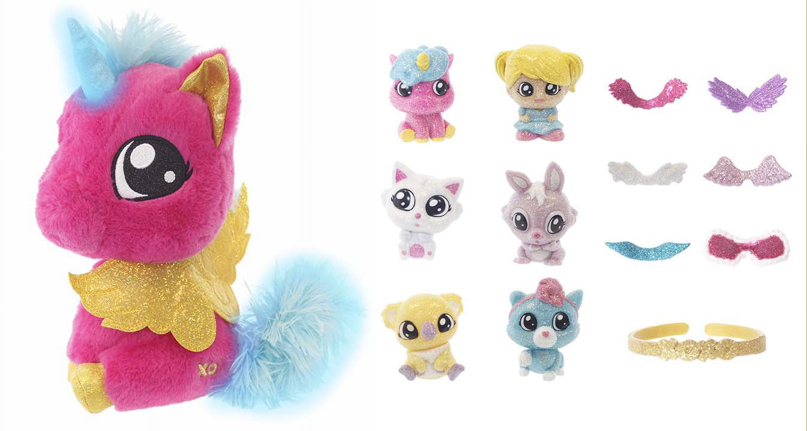 Tic Tac Toy XOXO Light Up Pink Unicorn Hugs & Glitter Friends - image 4 of 4