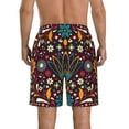 thumbnail image 3 of Kll Colorful Mexican2 Men'S Casual Summer Beach Shorts Hawaiian Shorts With Pockets-Xx-Large, 3 of 9