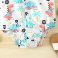 thumbnail image 5 of Icvfdpl Toddler Boys Girls Short Sleeve Cartoon Prints T Shirt Tops Shorts Gentleman Outfits Cute Baby Beachwear, 5 of 7