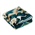 thumbnail image 5 of Home Soft Things Southwest Faux Fur Sherpa Throw - Deep Teal - 50" x 60", 5 of 13