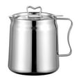 thumbnail image 2 of Oil Container Practical Oil Storage Pot for Drippings Chips Fryer Oil 2L, 2 of 8