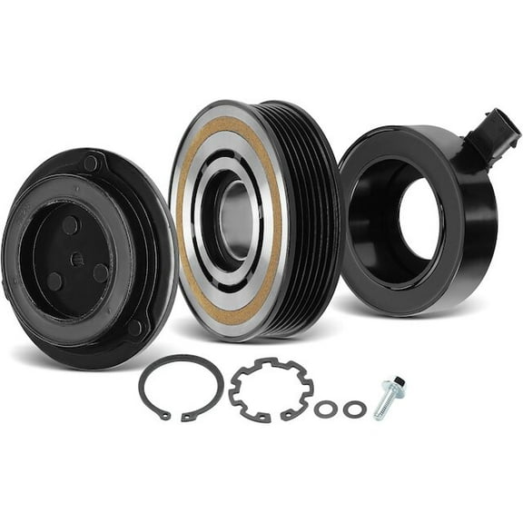 A/C Compressor Clutch Kit One Set - Compatible with 2010 - 2015 Chevy Camaro 3.6L V6 2011 2012 2013 2014