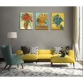 thumbnail image 2 of 3 Piece Sunflowers- Irises Flower Vase Vincent Van Gogh Art Reproduction, Giclee Canvas Prints Wall Art for Home Decor 12"x16", 2 of 6