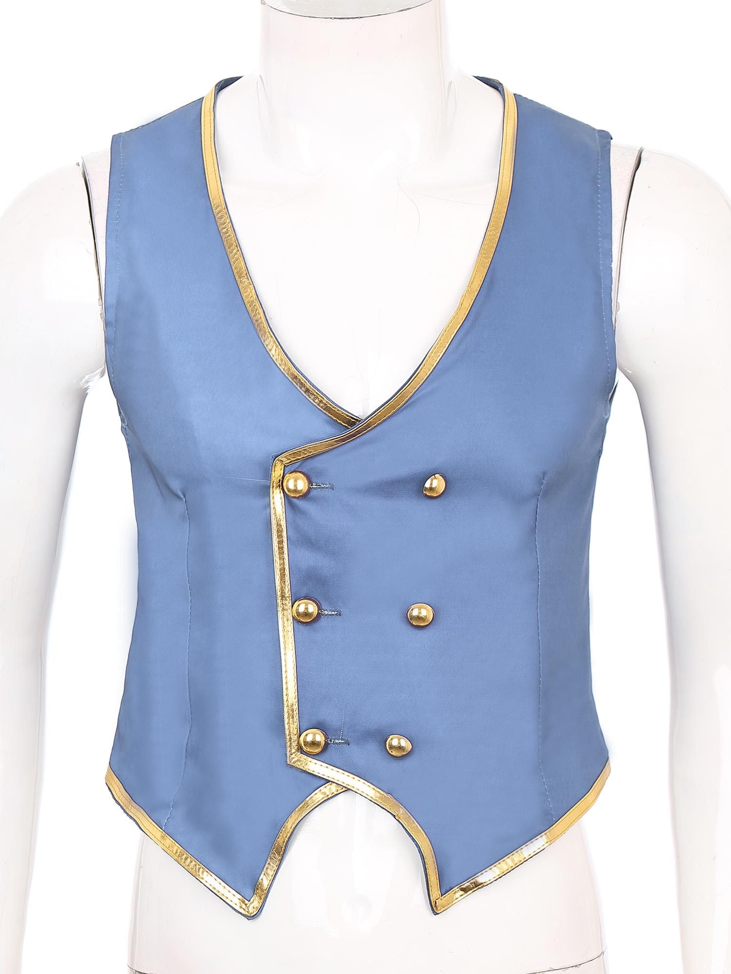 Goud geborduurd Arabisch vest, middeleeuws gothic vest voor heren
