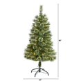 thumbnail image 7 of Nearly Natural 4ft. Wisconsin Slim Snow Tip Pine Artificial Christmas Tree with 100 Clear LED Light, 7 of 7