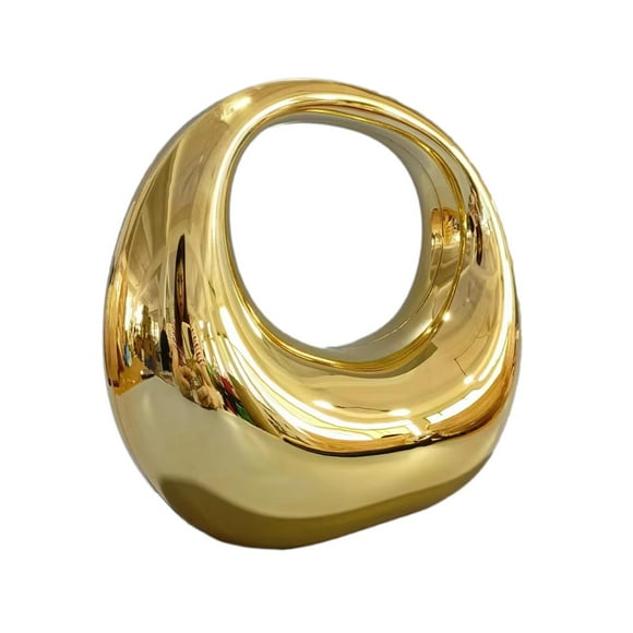 Bolso de mano GSYPS acrílico Evening Moon Hobo B-Gold