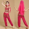 thumbnail image 2 of Girls Belly Dance Set with Waist Chain Accessories for Performance Halloween Party, 2 of 4