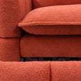 thumbnail image 5 of FFZ Modular Sleeper Sofa, 3-in-1 Teddy Chaise Couch, Orange, 5 of 11